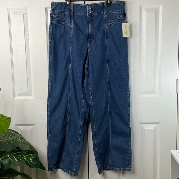 Universal Thread - Women's High-Rise Tailored Wide Leg Jeans Size 17R - Picture 2 of 12